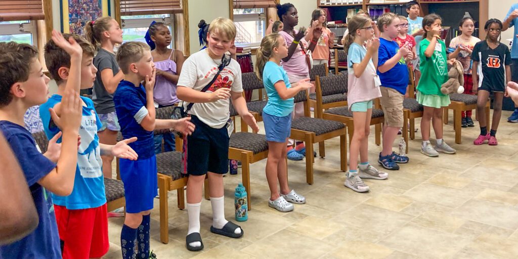 children standing