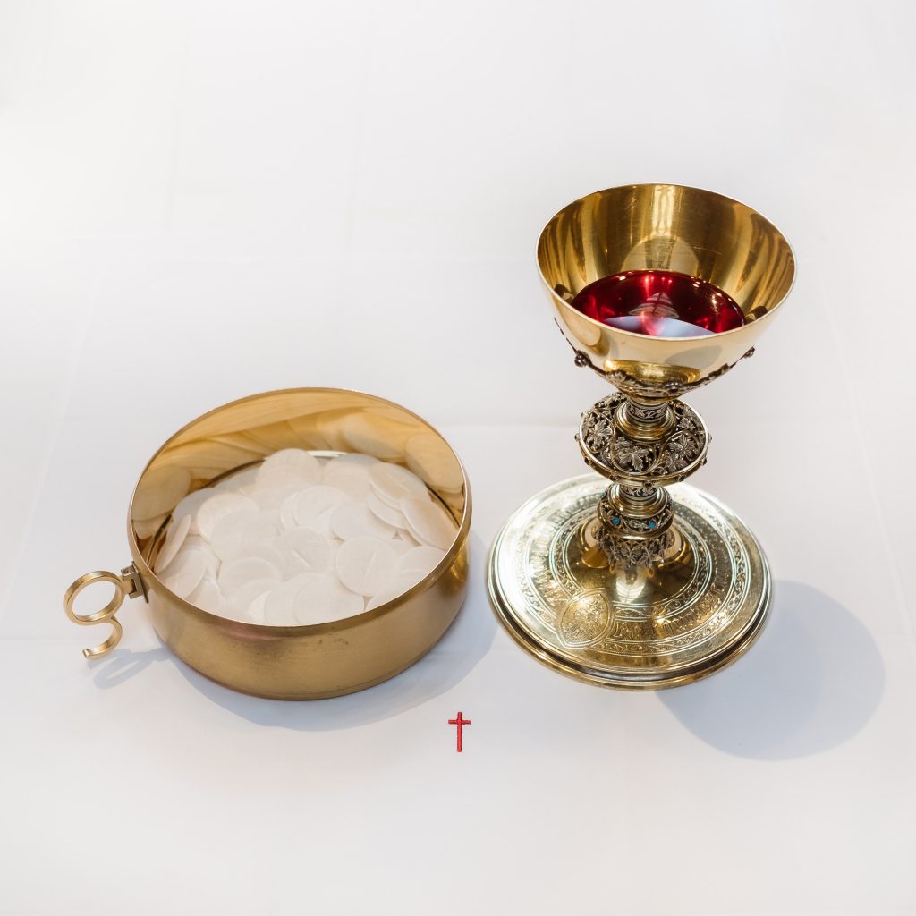Ciborium of hosts and Chalice