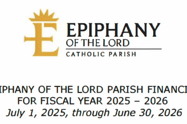 PARISH FINANCIAL REPORT