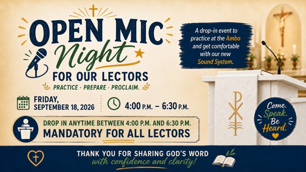 Open Mic Night for Lectors