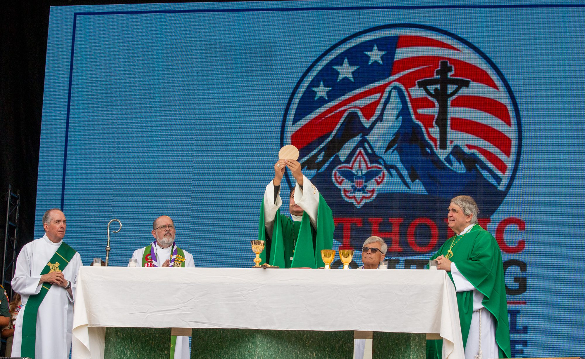 More than 2,000 Catholic Scouts gather for Mass at Scouting America National Jamboree