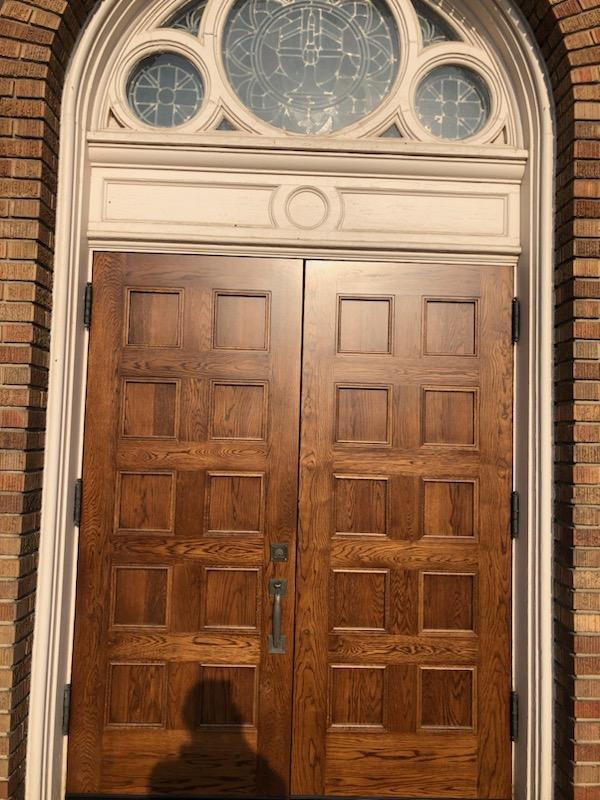 Two new doors facing Washington Avenue