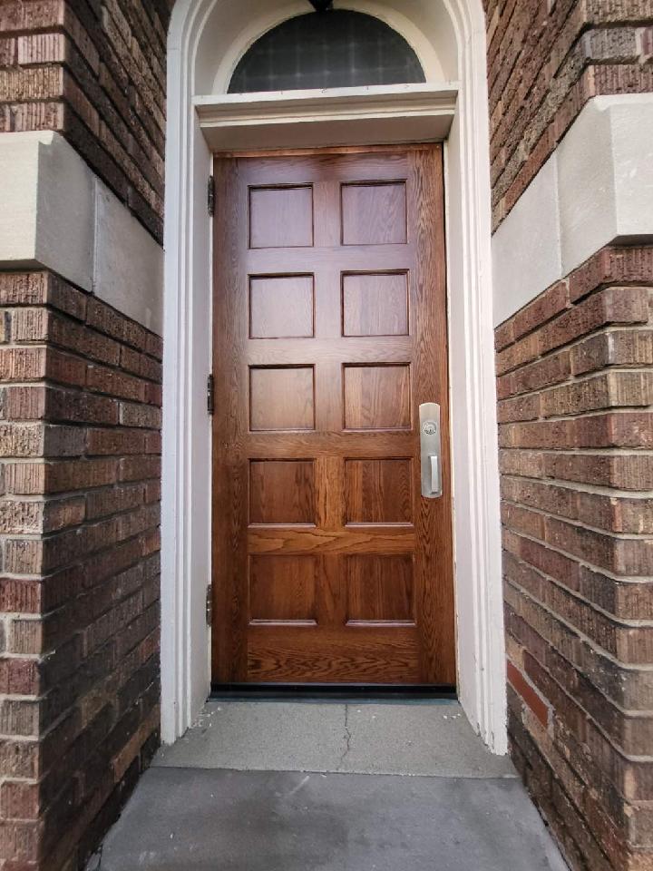 New door on the Southeast corner of the building