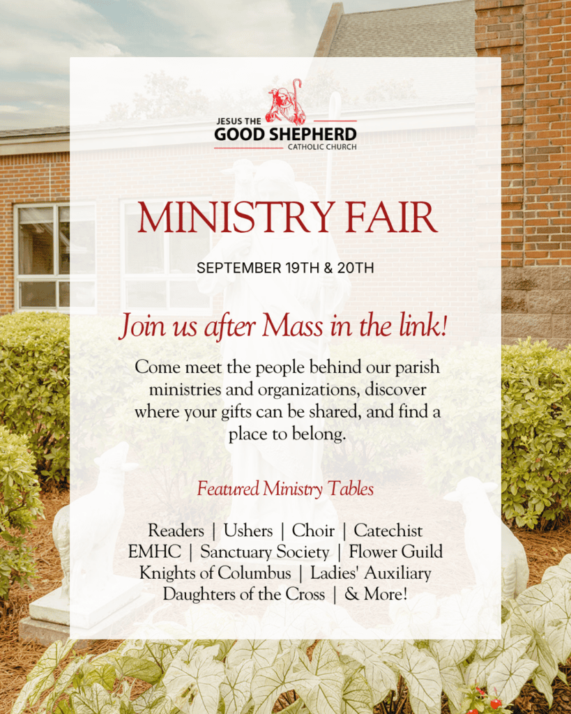 Ministry Fair – September 19 & 20