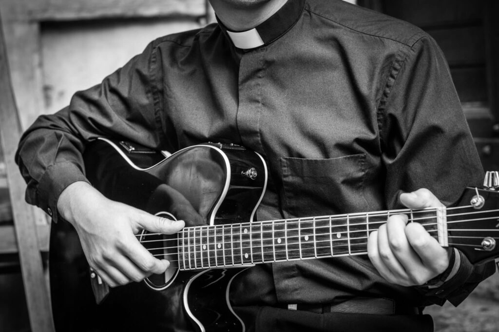 Man with guitar