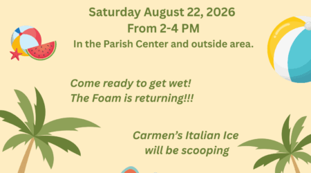Family Faith Formation Welcome Back Celebration – August 22nd