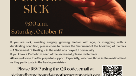 Mass with Anointing of the Sick – October 17th