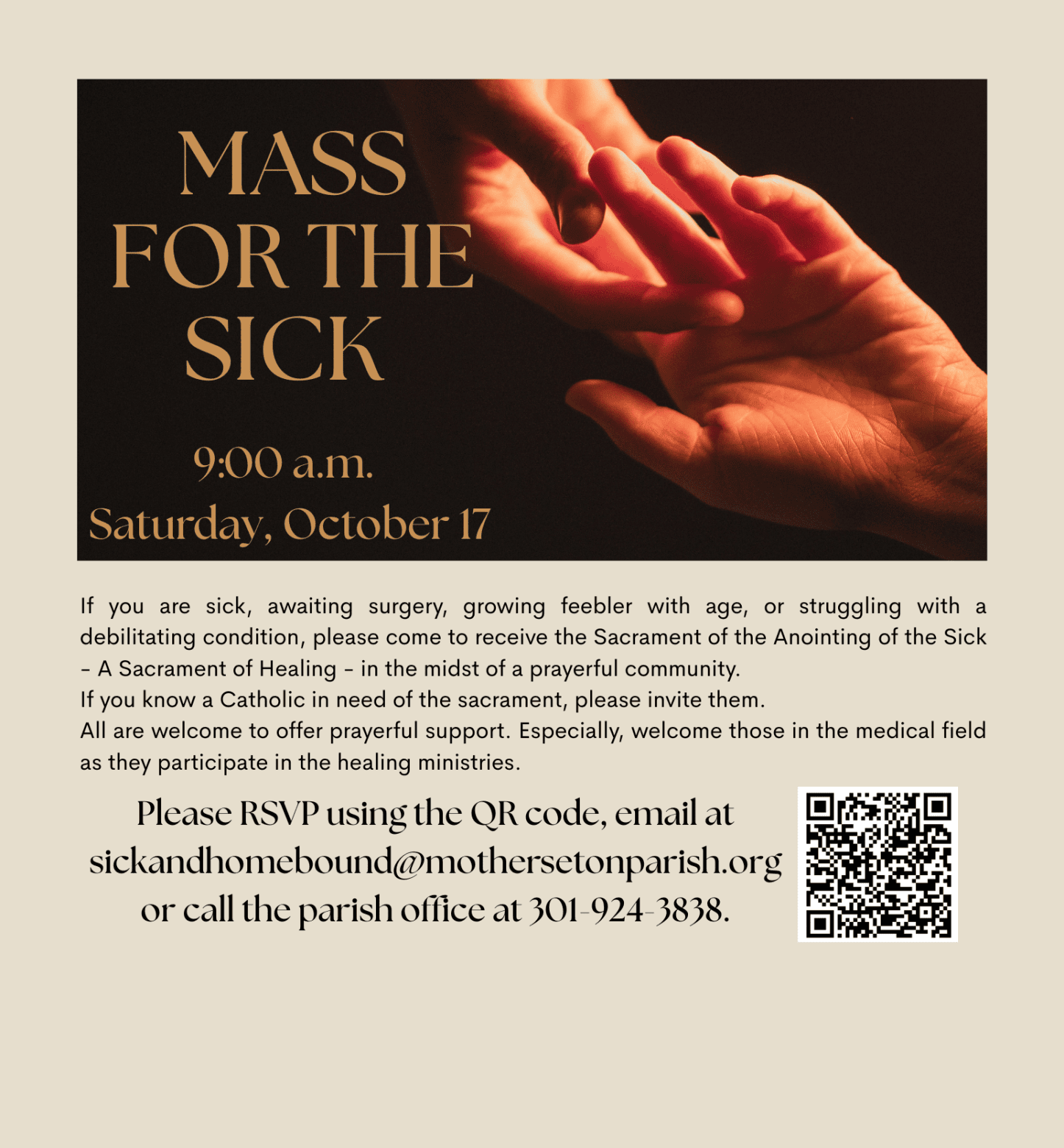 Mass with Healing Prayers – October 17th