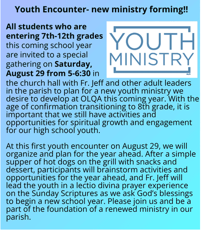 New!  Youth Group Forming