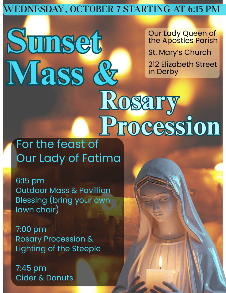 Sunset Mass and Rosary Procession
