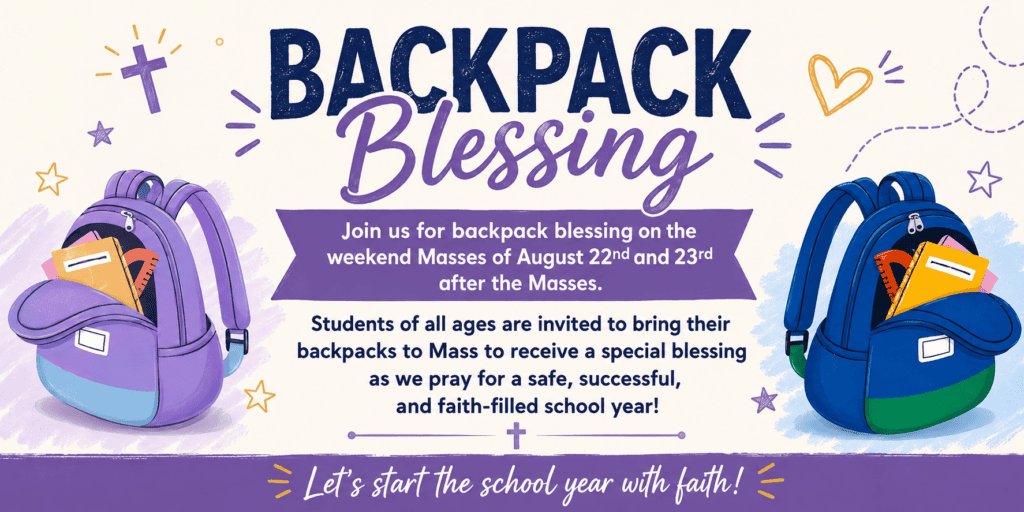 Backpack Blessing
