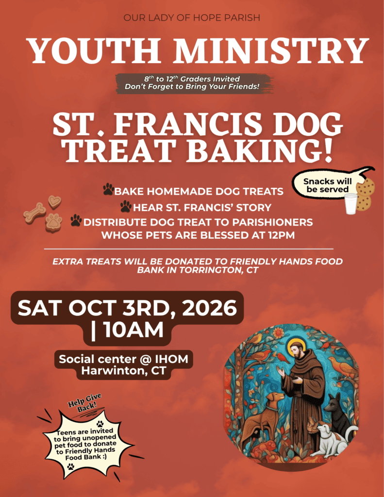 Youth Ministry: St. Francis Dog Treat Baking