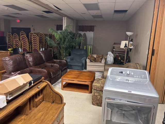 Items available at the Knights of Columbus yard sale