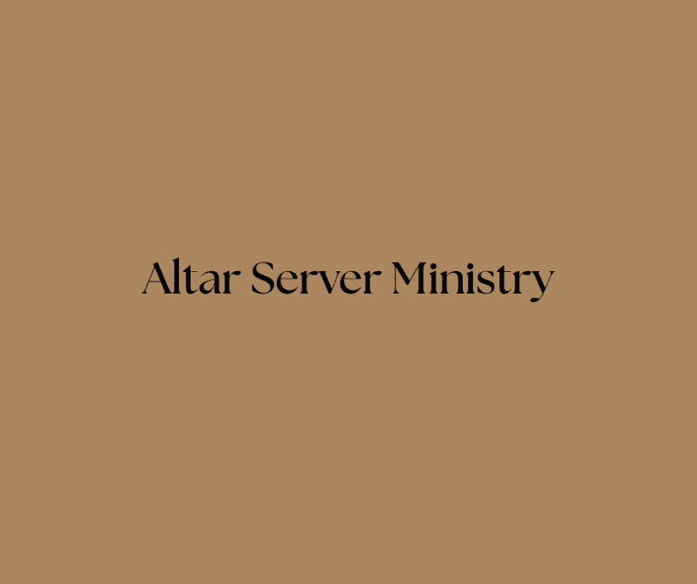 Altar Server Ministry