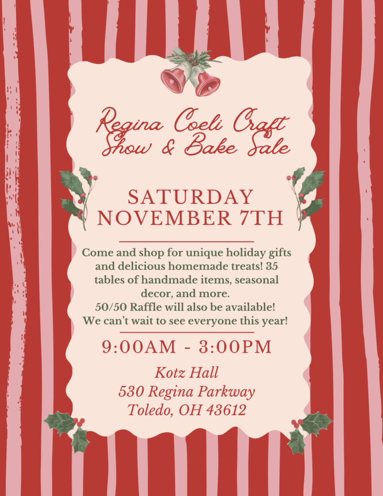 Regina Coeli Craft Show & Bake Sale 2026