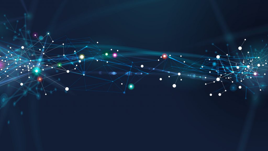 Abstract vector illustration of network. File organized with layers. Global color used.