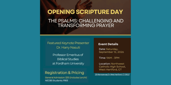 The Psalms: Challenging and Transforming Prayer 9/12/26