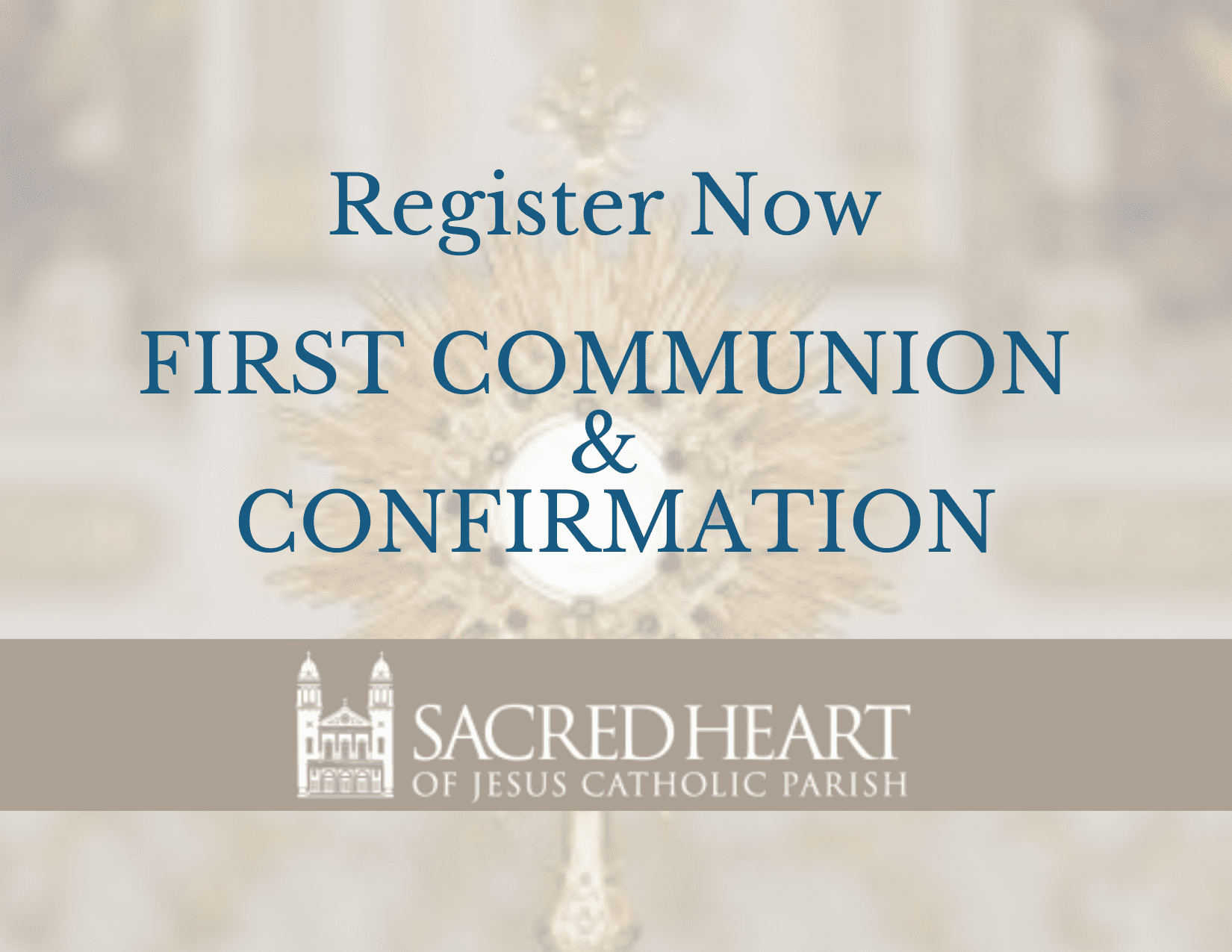 First Communion and Confirmation Registration