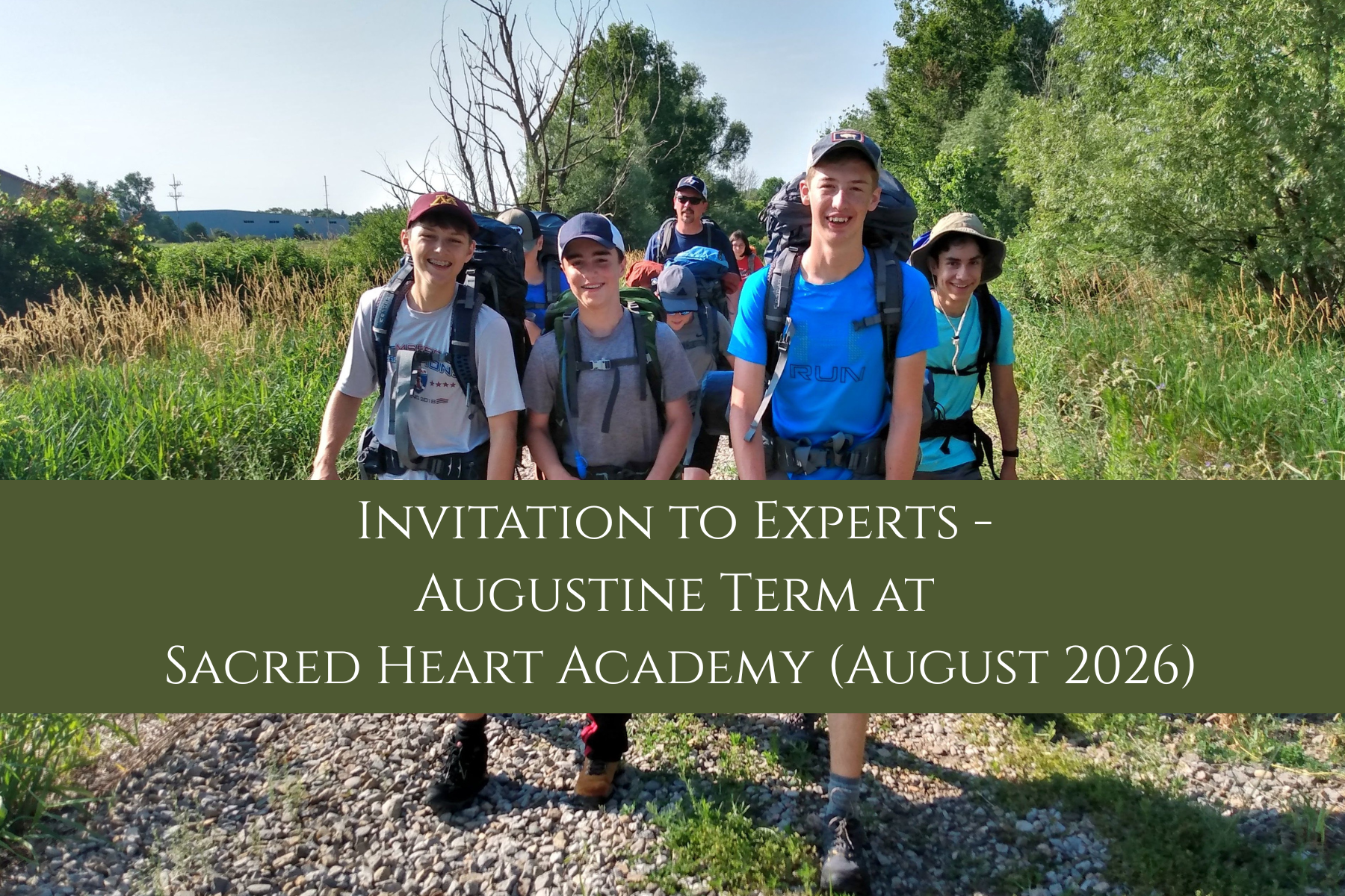 Invitation to Experts – Augustine Term at Sacred Heart Academy (August 2026)