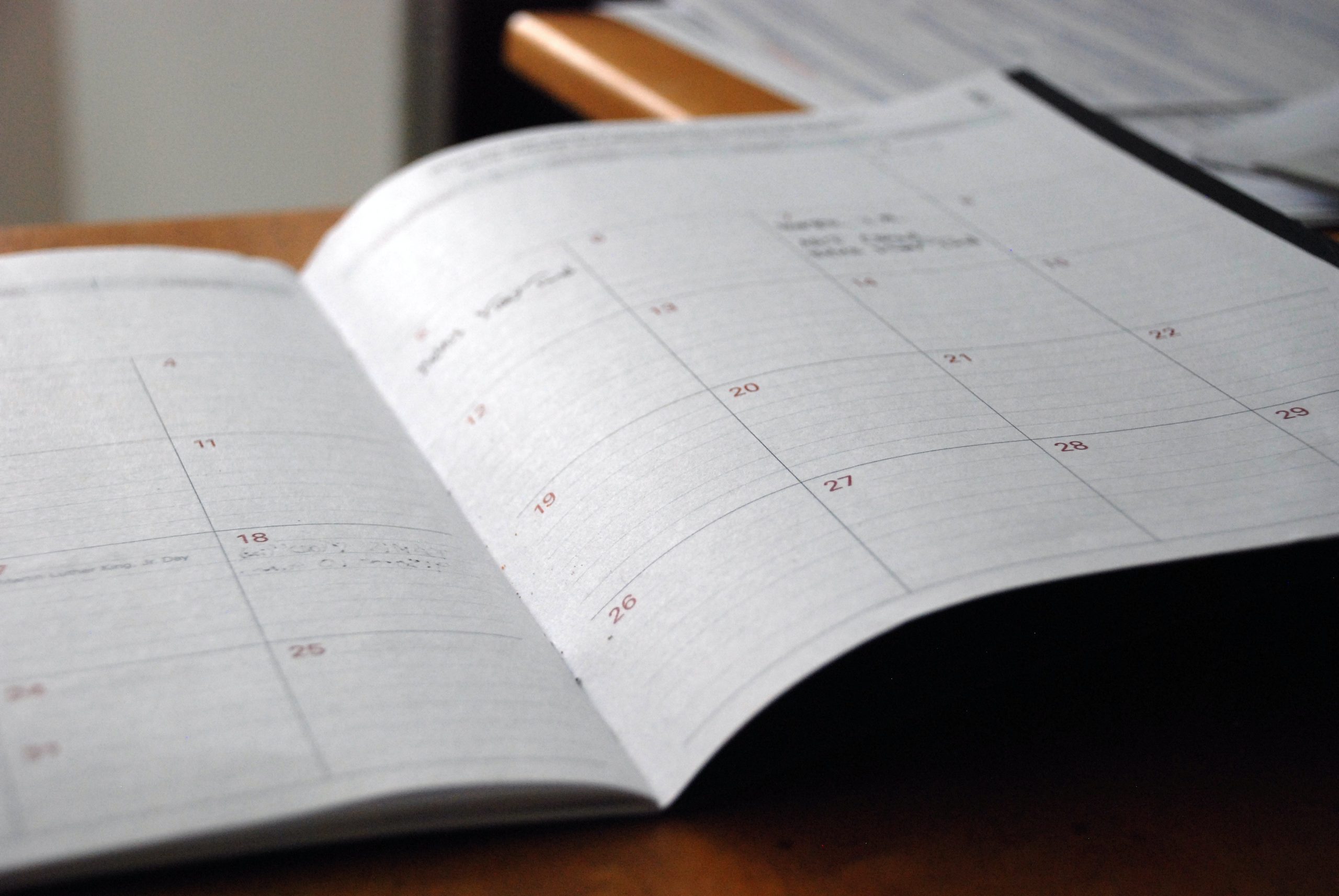 O.C.I.A. Calendar