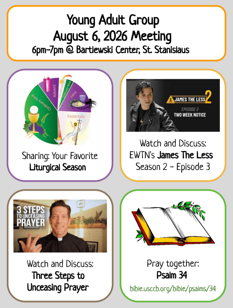 Young Adult Group Meeting | August 6