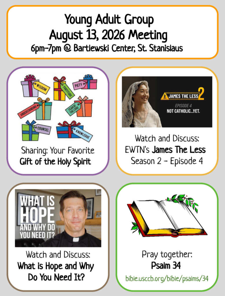 Young Adult Group Meeting | August 13
