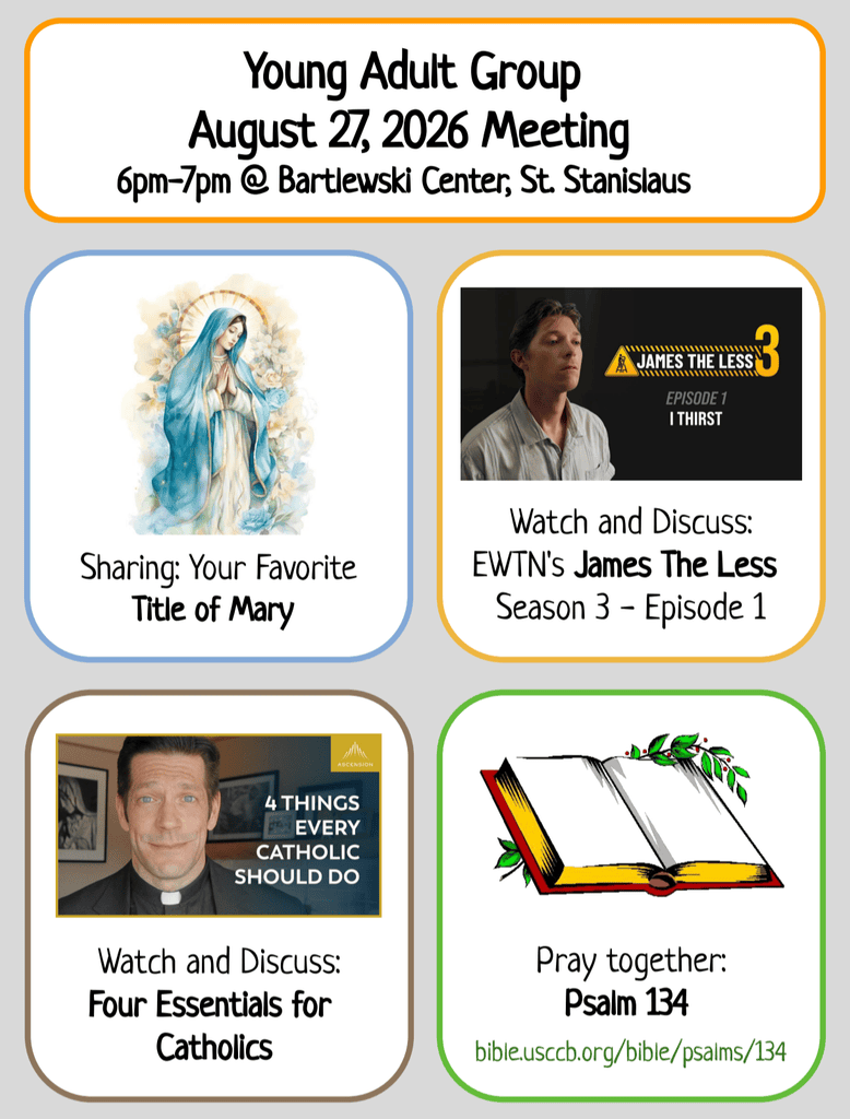 Young Adult Group Meeting | August 27