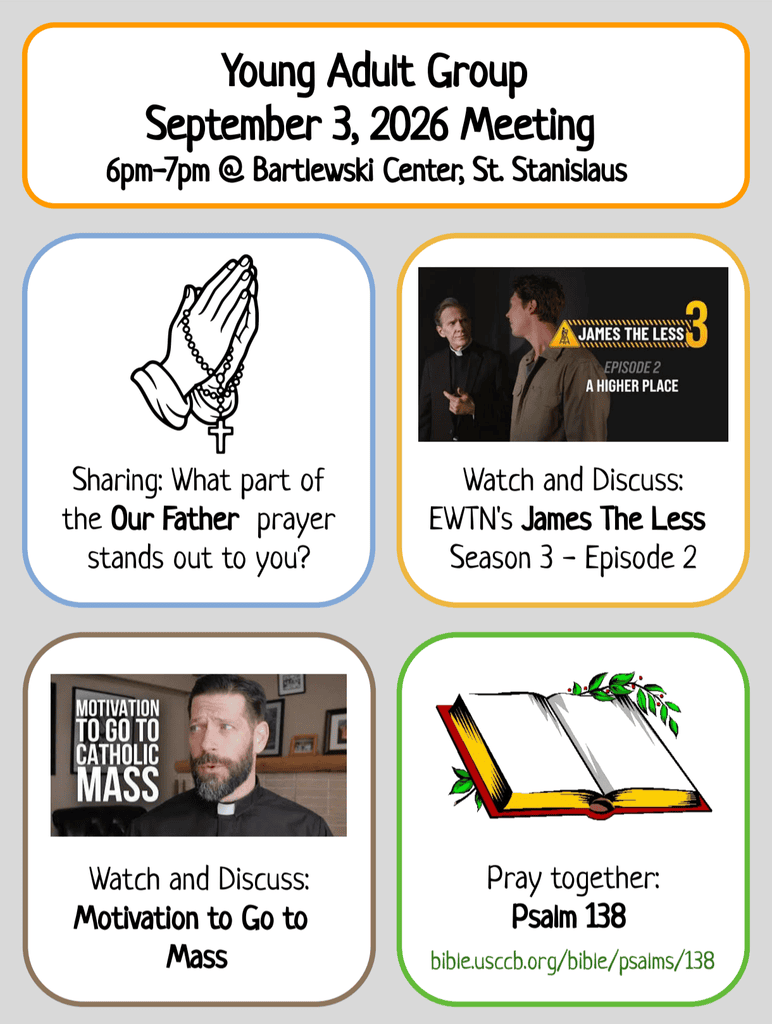 Young Adult Group Meeting | September 3
