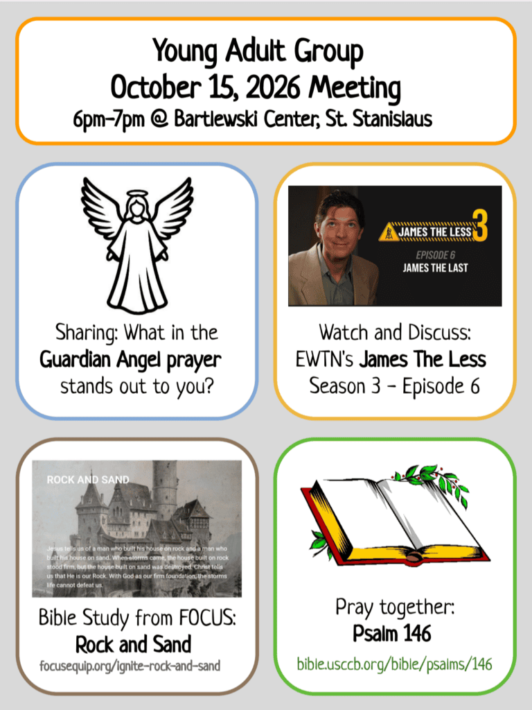 Young Adult Group Meeting | October 15