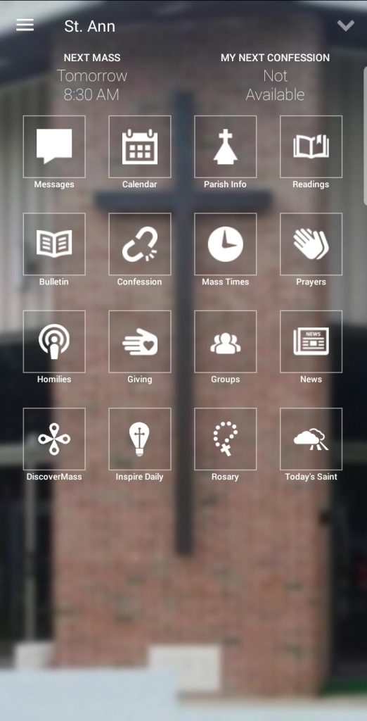 St. Ann myParish App Screenshot