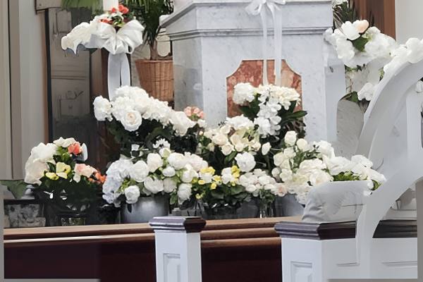 Church Flowers and<br />Sanctuary Lamp