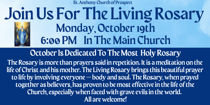 Join Us For The Living Rosary