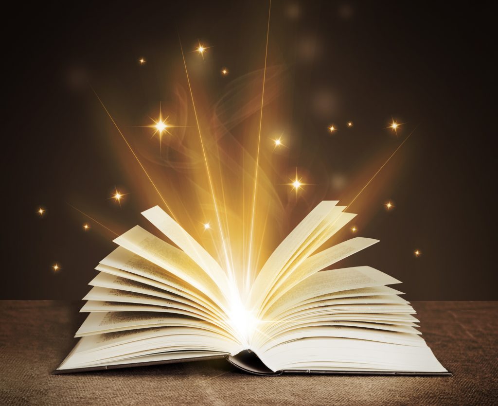 Open Book glowing