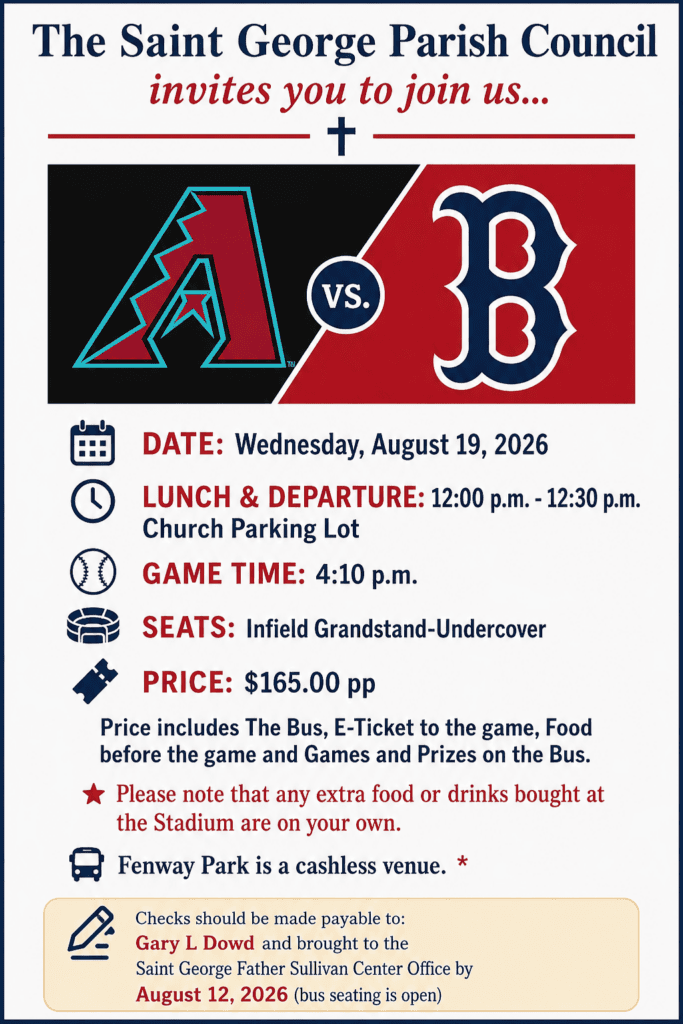 Bus Trip to Boston Red Sox Game