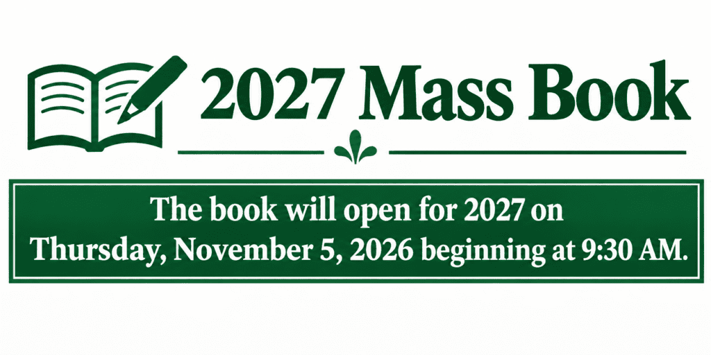 2027 Mass Book Opening