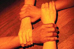 social concerns, hands connecting