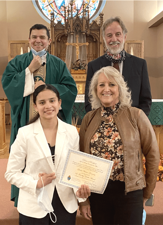 St Timothy Youth Award Presented