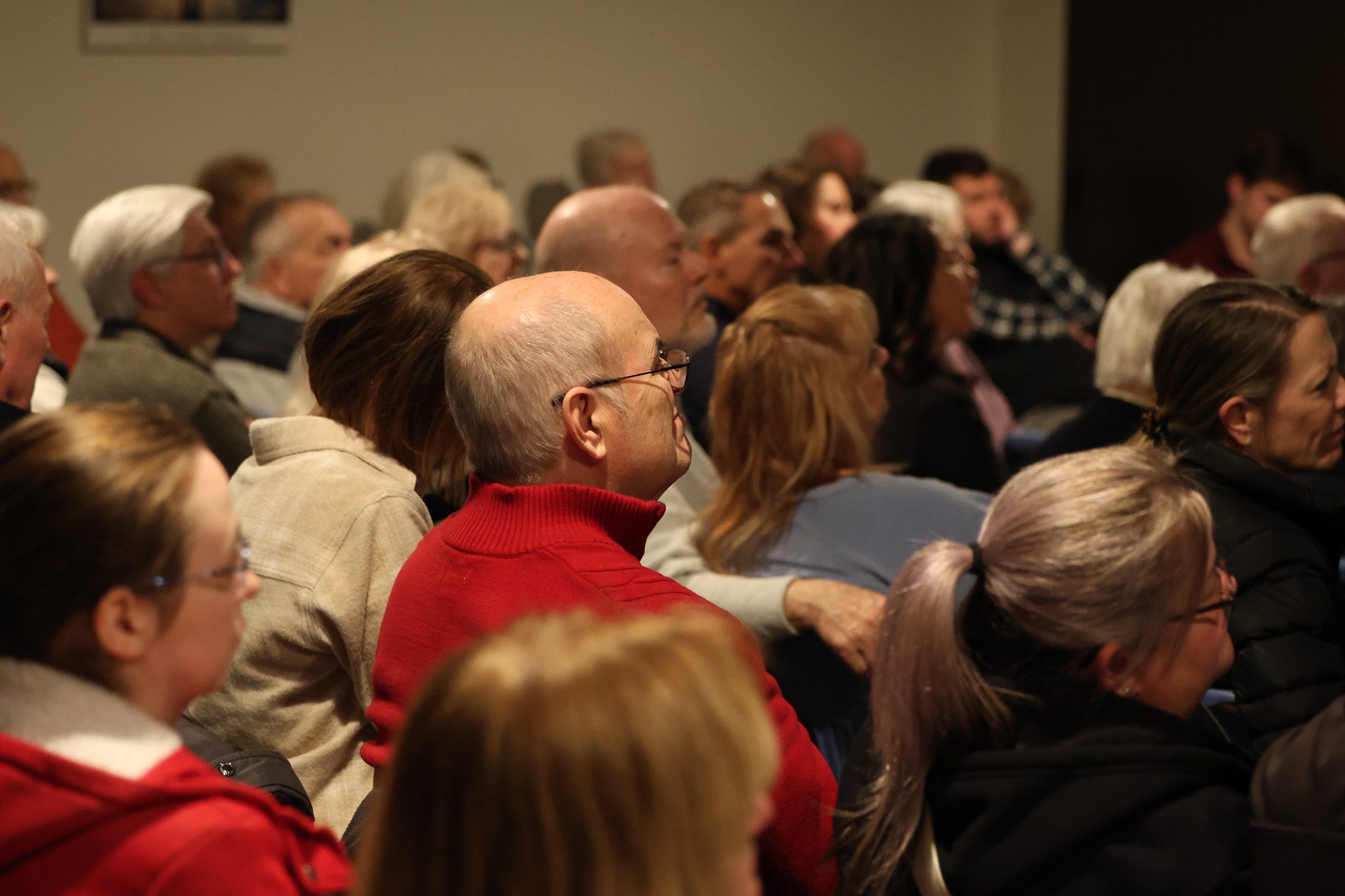 Parishioners listening attentively during the Lent Talk Series