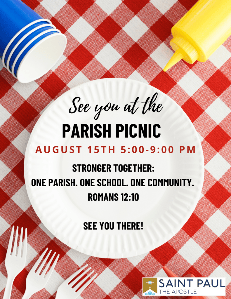 Flyer for Parish Picnic
