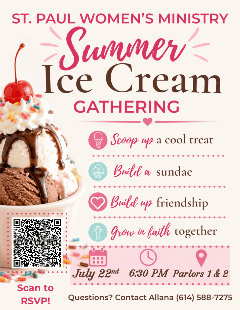 Flyer for Ice Cream Social