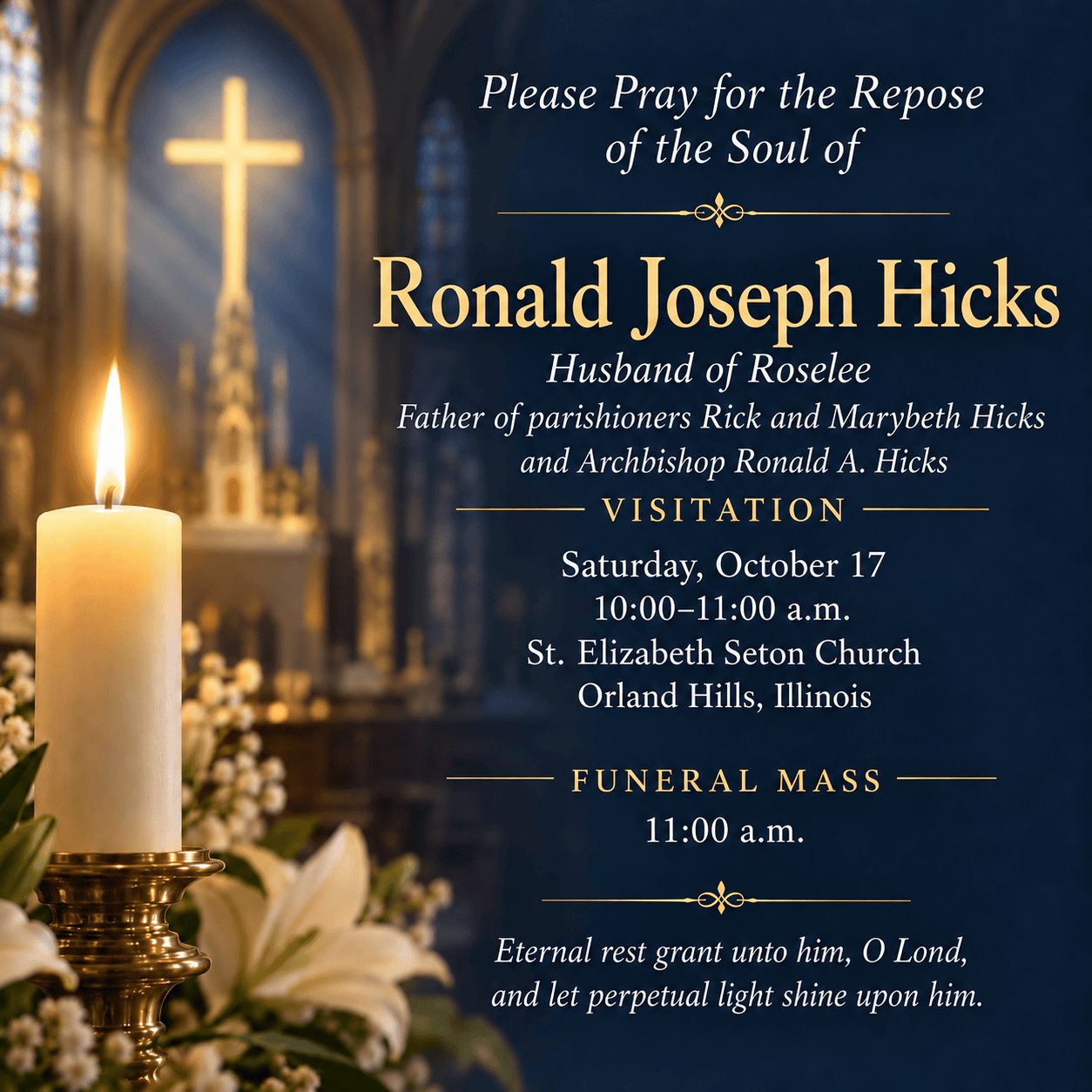 In Memoriam: Ronald Joseph Hicks