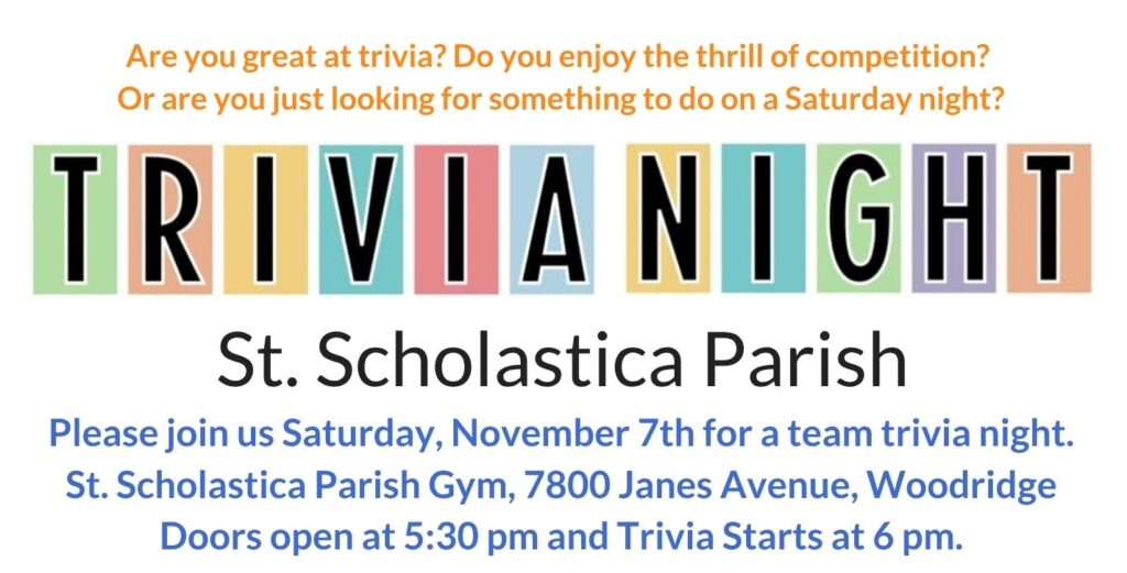 Trivia Night 11/7/27