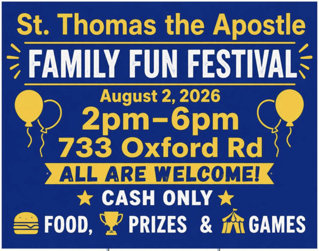 St. Thomas the Apostle 60th Anniversary Family Festival!