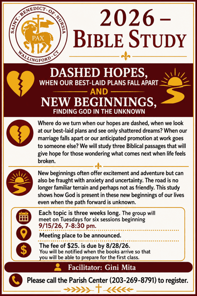 Bible Study – Registration Now Open!