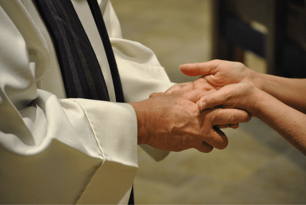 Anointing of hands