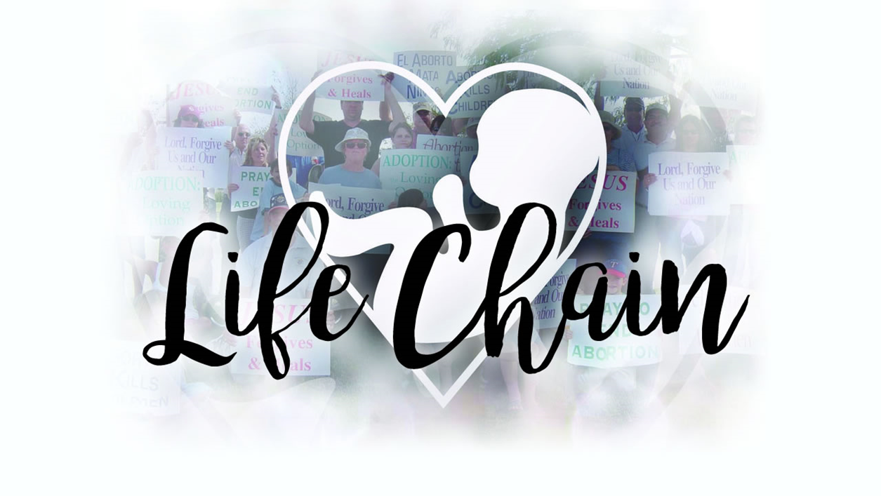 SUnday, October 4th Life Chain 2-3pm in front of the Courthouse