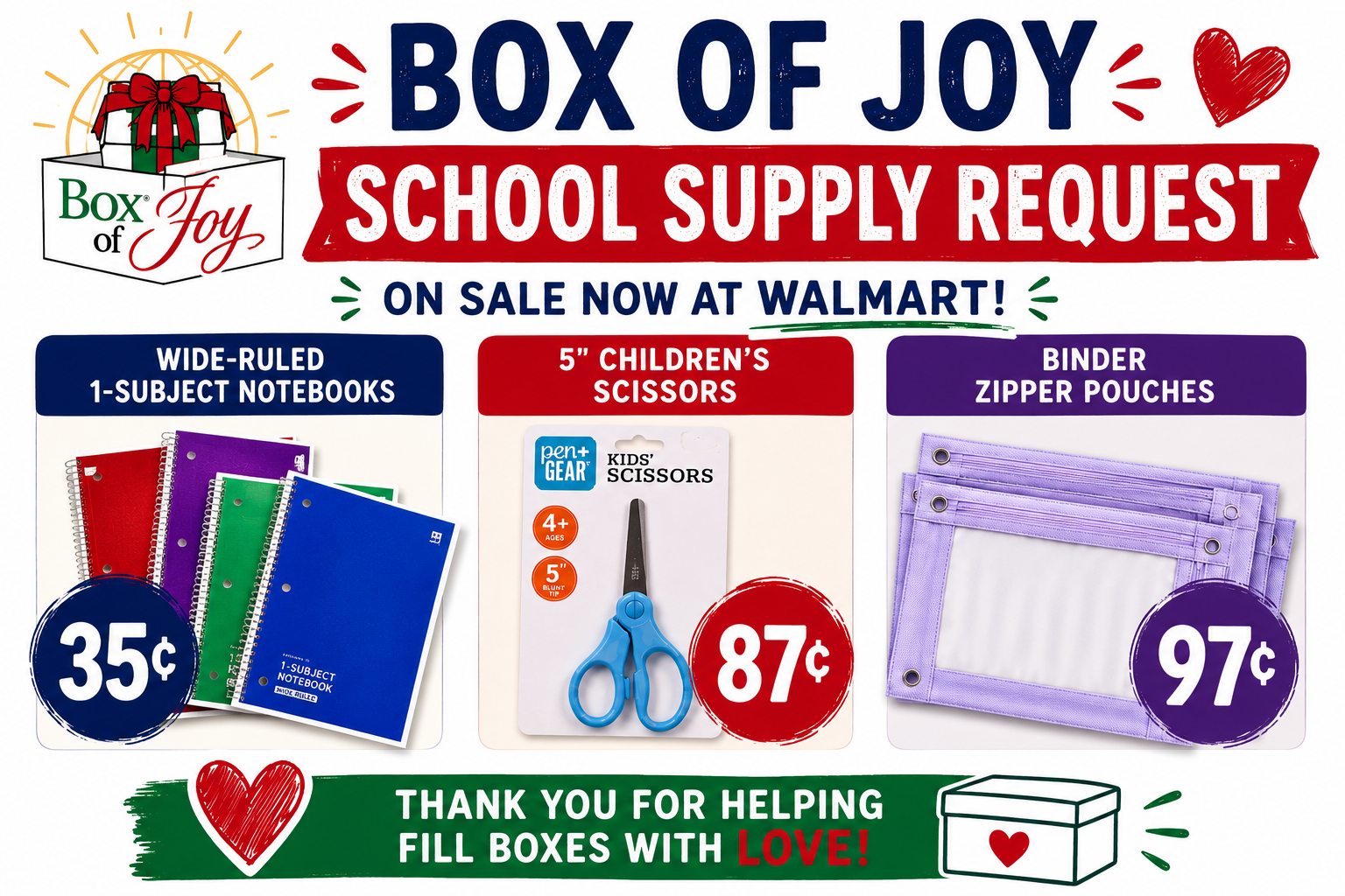 Help Fill a Box of Joy