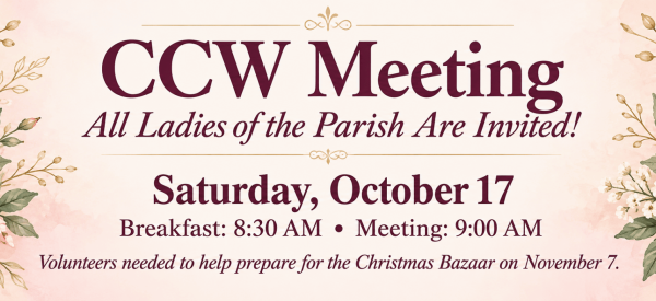 Saturday CCW Meeting