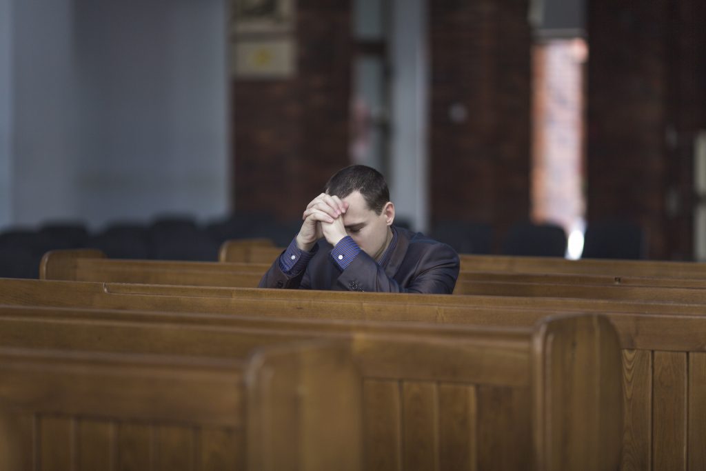 The person addresses god in a prayer