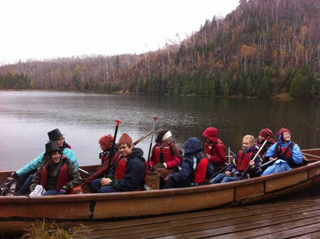 Wolf Ridge Canoe on Lake